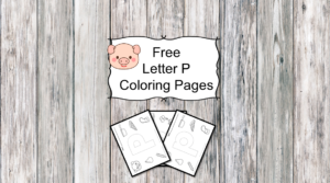 Letter P Coloring Pages -Free letter Coloring Pages for Preschool or Kindergarten