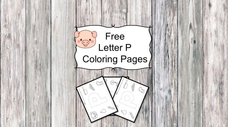 3 Letter P Coloring Pages- Easy Download!