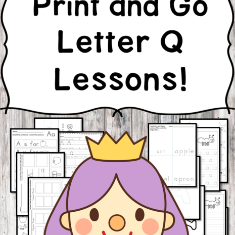Letter Q Lessons: Print and Go Letter of the Week fun!