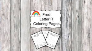 Letter R Coloring Pages -Free letter Coloring Pages for Preschool or Kindergarten
