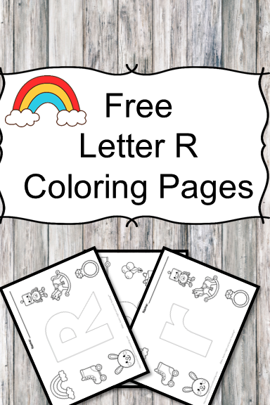 Letter R Coloring Pages -Free letter Coloring Pages for Preschool or Kindergarten