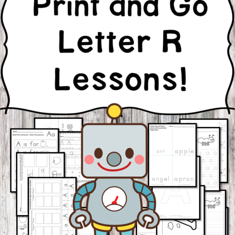 Letter R Lessons: Print and Go Letter of the Week fun!