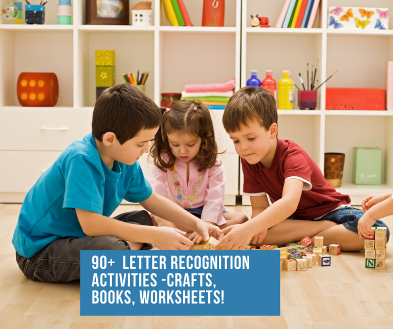 90+ Letter Recognition Worksheets and activities to teach the letters