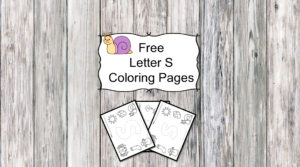 Letter S Coloring Pages -Free letter Coloring Pages for Preschool or Kindergarten