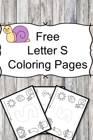 Letter S Coloring Pages -Free letter Coloring Pages for Preschool or Kindergarten