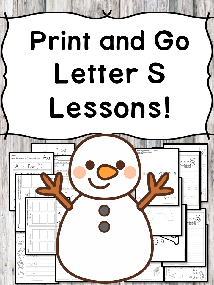 Letter S Lessons: Print and Go Letter of the Week fun!