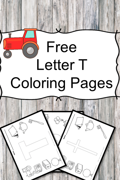 Letter T Coloring Pages -Free letter Coloring Pages for Preschool or Kindergarten