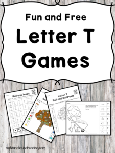 Letter T Games - Fun games to help teach the letter T Sound - great for preschool or kindergarten!