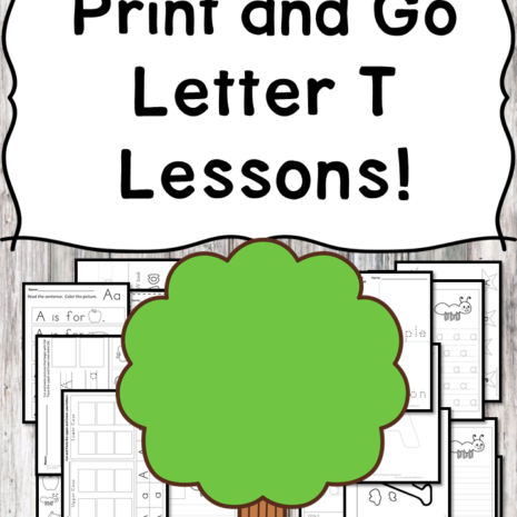 Letter T Lessons: Print and Go Letter of the Week fun!