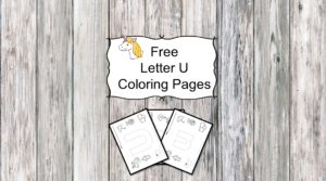 Letter U Coloring Pages -Free letter Coloring Pages for Preschool or Kindergarten
