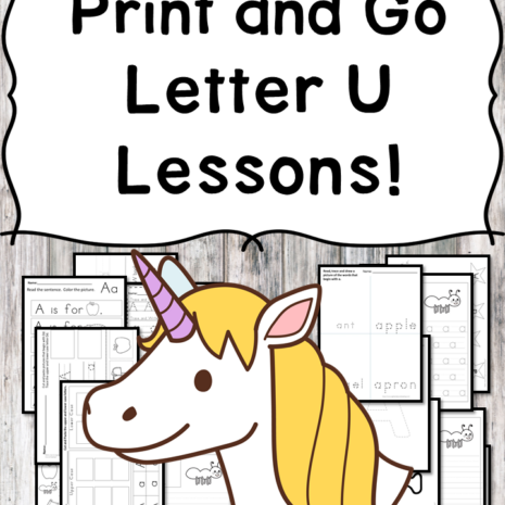 Letter U Lessons: Print and Go Letter of the Week fun!