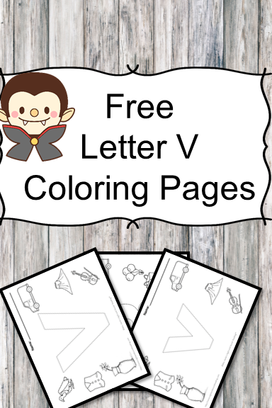 Letter V Coloring Pages -Free letter Coloring Pages for Preschool or Kindergarten