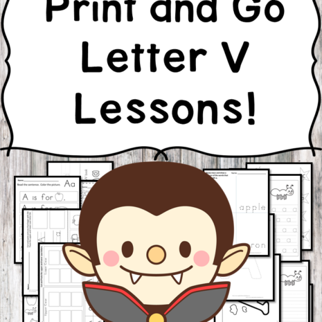 Letter V Lessons: Print and Go Letter of the Week fun!