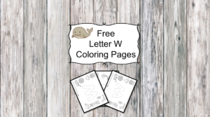 Letter W Coloring Pages -Free letter W Coloring Pages for Preschool or Kindergarten