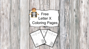 Letter X Coloring Pages -Free letter Coloring Pages for Preschool or Kindergarten