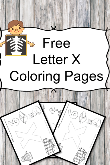 Letter X Coloring Pages -Free letter Coloring Pages for Preschool or Kindergarten