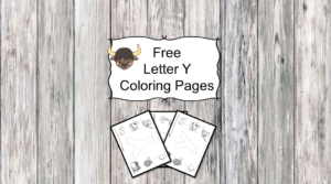 Letter Y Coloring Pages -Free letter Coloring Pages for Preschool or Kindergarten