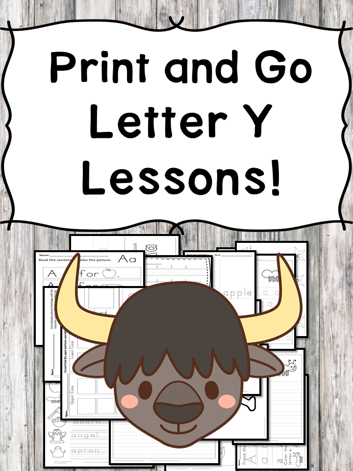 Letter Y Lessons: Print and Go Letter of the Week fun!