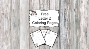 Letter Z Coloring Pages -Free letter Coloring Pages for Preschool or Kindergarten