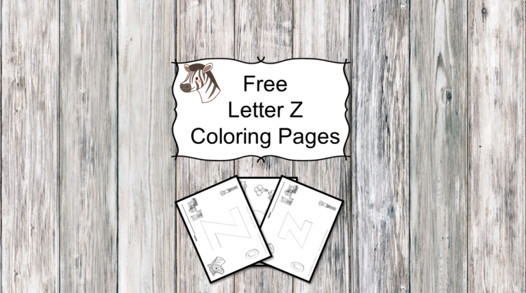 Letter Z Coloring Pages