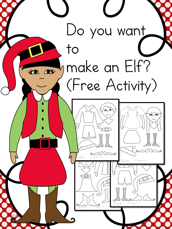 Do you want to make an elf? Cute cut Christmas cut and paste activity to help build fine motor skills in preschool and kindergarten.