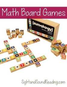 Math Game board Ideas: Great board game ideas that help reinforce and teach math skills. You can have fun learning math!