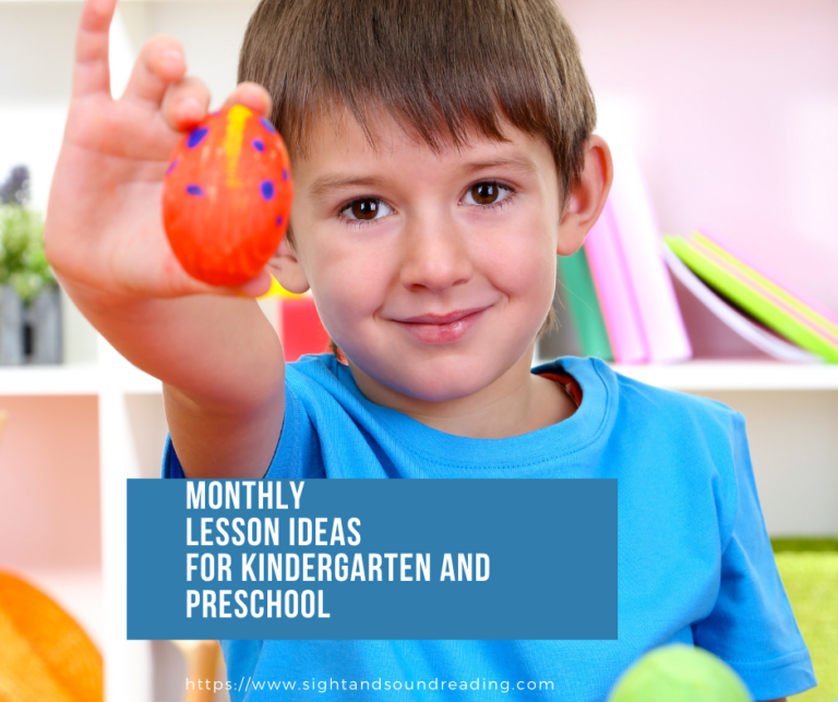 Monthly Lesson Plan ideas for Preschool / Kindergarten
