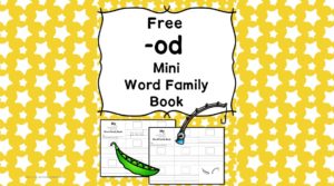 Teach the od word family using these od cvc word family worksheets. Students make a mini-book with different words that end in 'od'. Cut/Paste/Tracing Fun