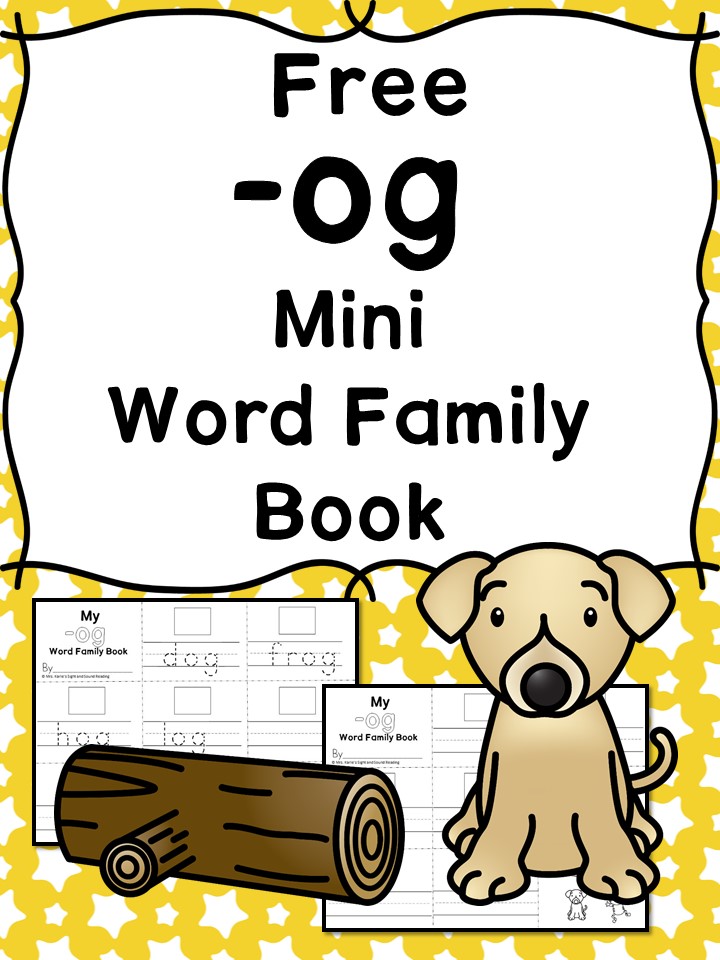 Teach the og word family using these og cvc word family worksheets. Students make a mini-book with different words that end in 'og'. Cut/Paste/Tracing Fun