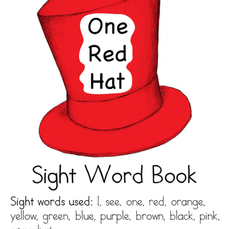 one-red-hat-sight-word-book