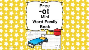 Teach the ot word family using these ot cvc word family worksheets. Students make a mini-book with different words that end in 'ot'. Cut/Paste/Tracing Fun