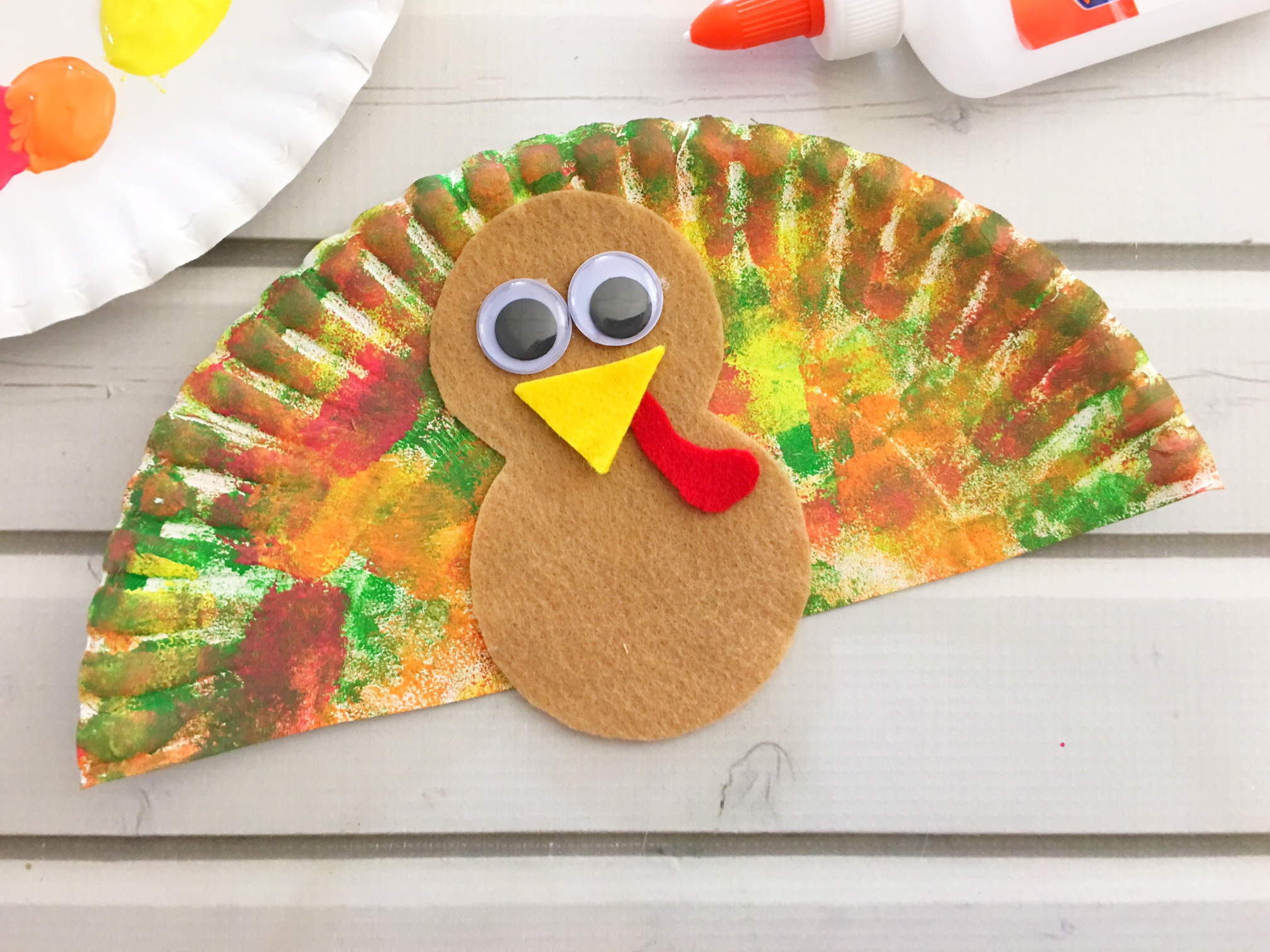 Turkey Paper Plate Craft Printable - Get What You Need For Free