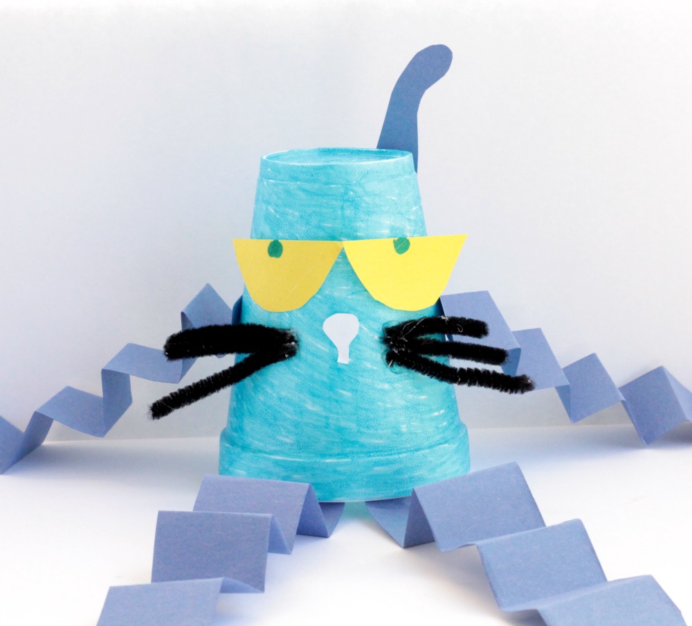 Bring Pete the Cat to life from a Styrofoam or paper cup. Kids will love making Pete the Cat styrofoam cup craft and keeping him on bookshelves.