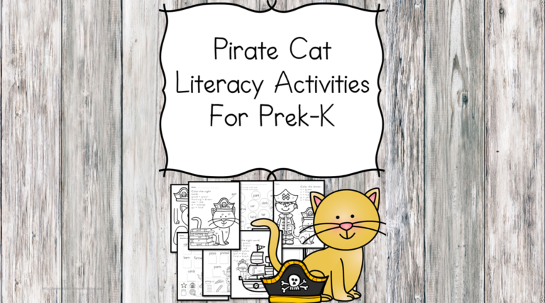 Pirate Cat Literacy Activities