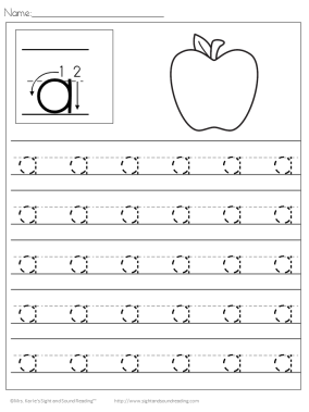 Preschool Handwriting Practice