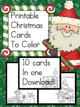 Do your children want to make some Christmas cards of their own? Here are some free Printable Christmas Cards to Color that your children will enjoy. 