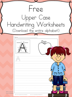 Printable Handwriting Pages: Download the entire alphabet at one time and help your little one practice handwriting. 