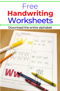 Printable Handwriting Worksheets for Kids