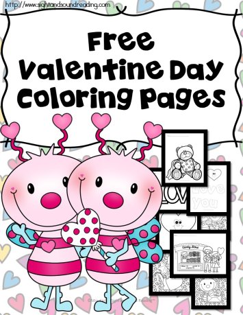 Printable Valentine Coloring Book