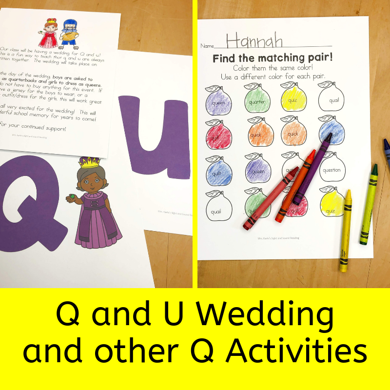 Q and U Wedding activities