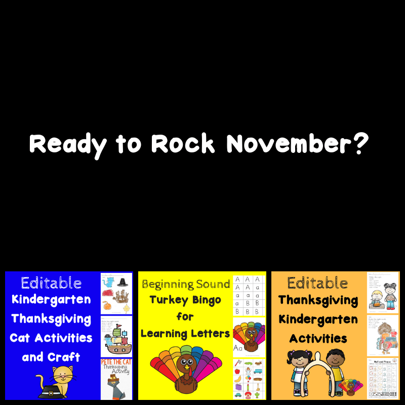 Rock November Literacy Bundle for November