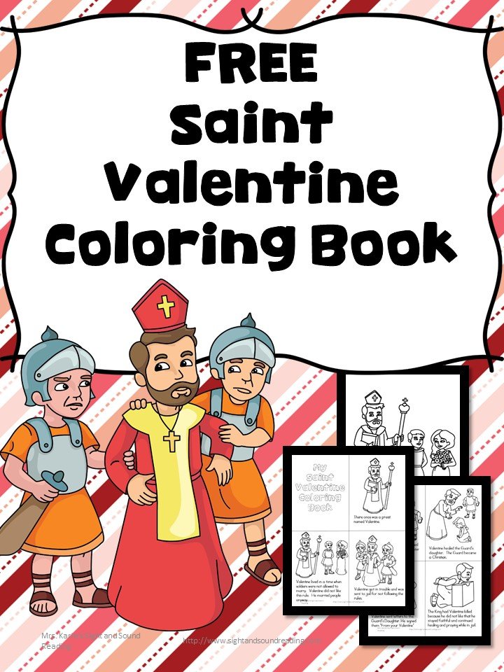 Help your child learn about Saint Valentine with this free Saint Valentine Coloring page and coloring book. Learn the reason behind Valentine's Day. 