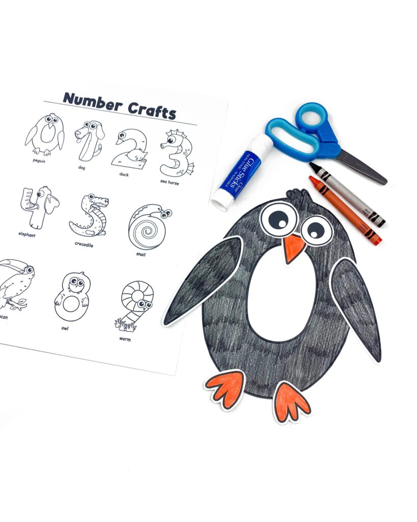 Fun elementary math activity: Number animals
