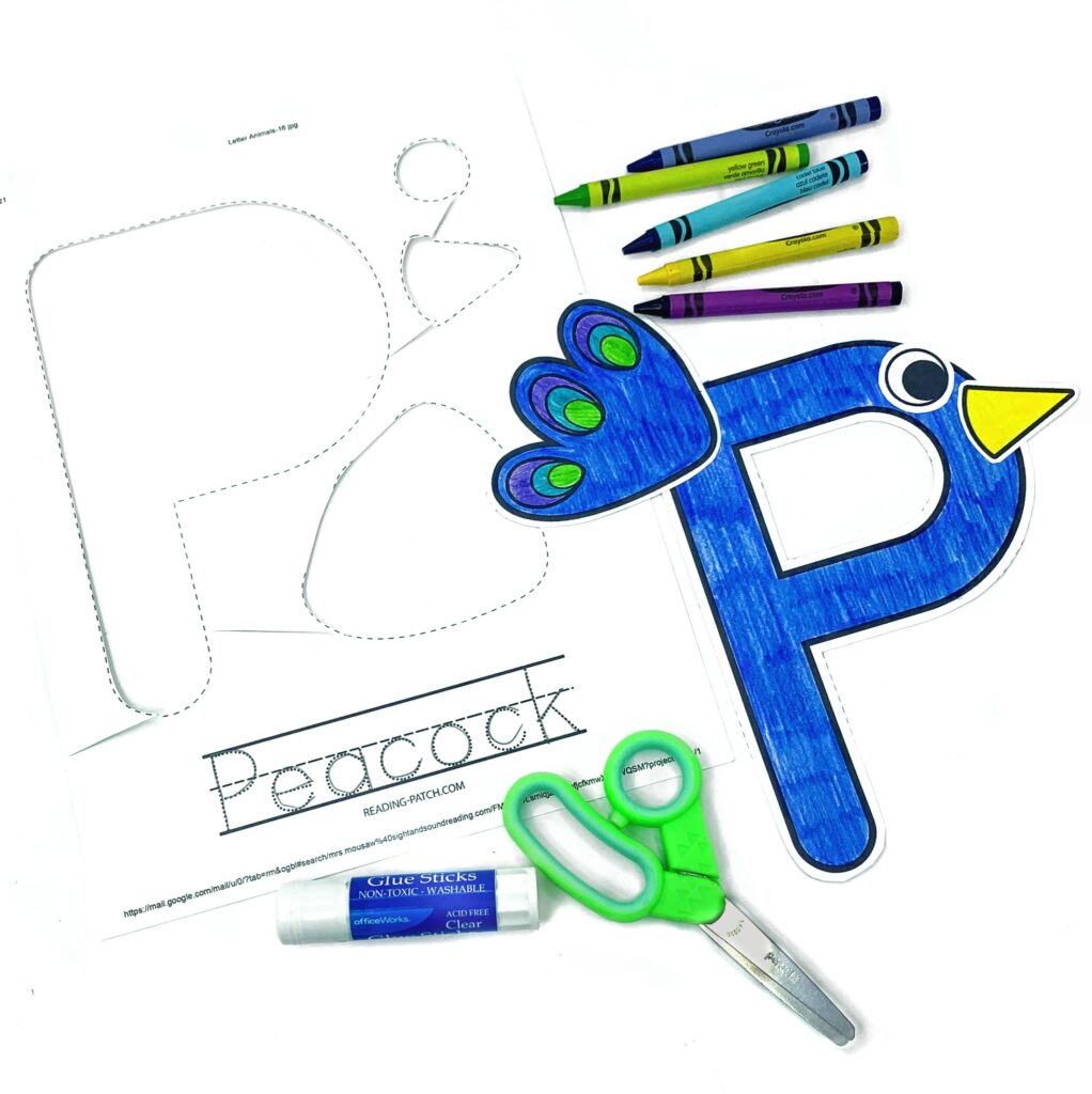 Letter P Animal Alphabet Craft
