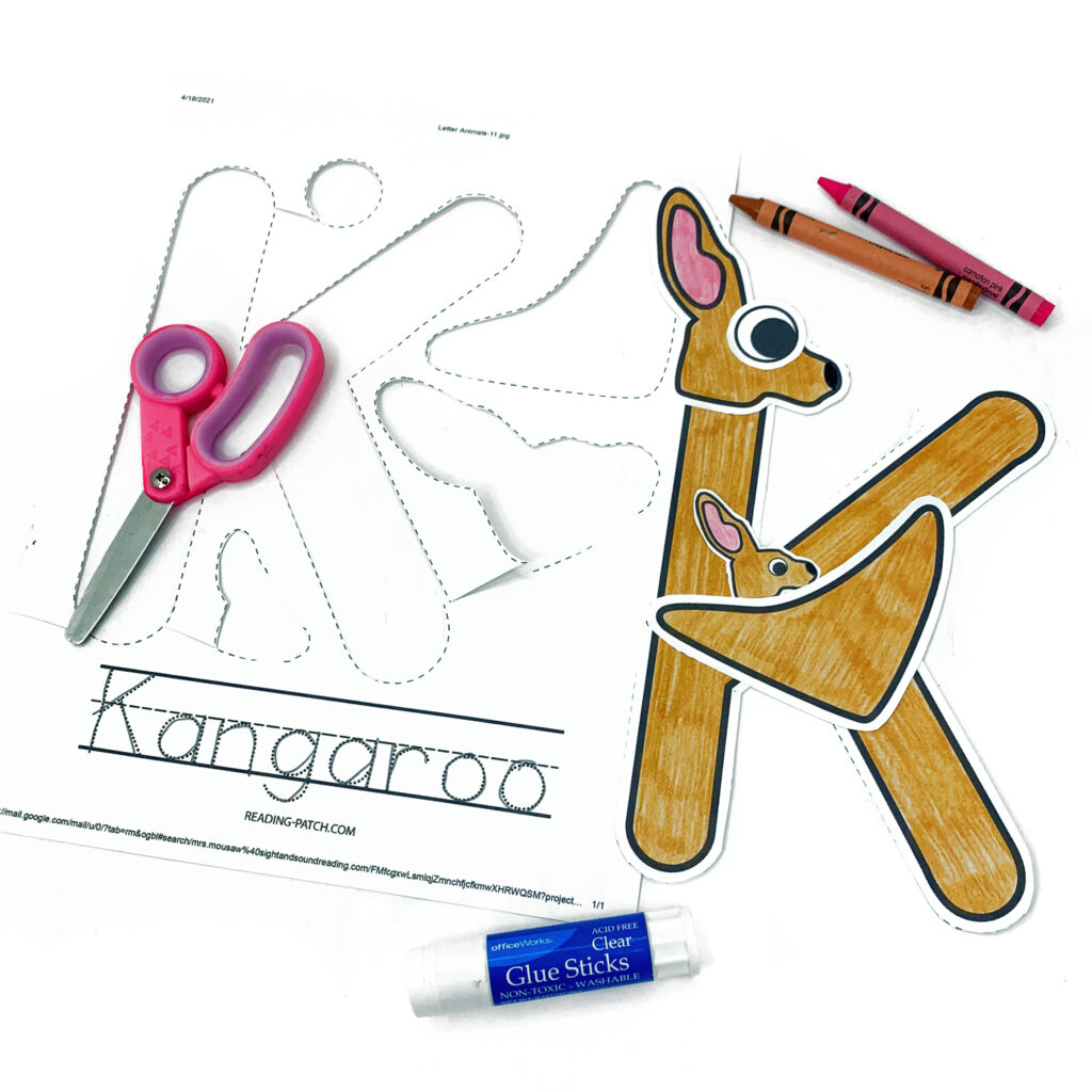 Letter K Animal Alphabet Craft