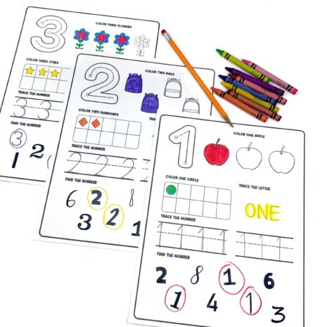 Number crafts -Make learning the numbers fun!