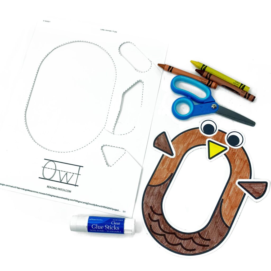 Letter O Animal Alphabet Craft