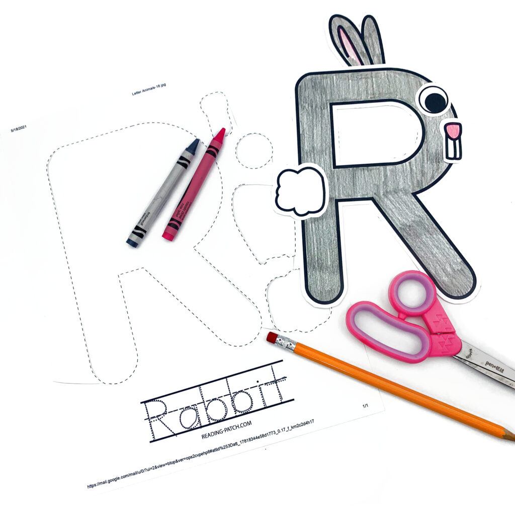 Letter R Animal Alphabet Craft