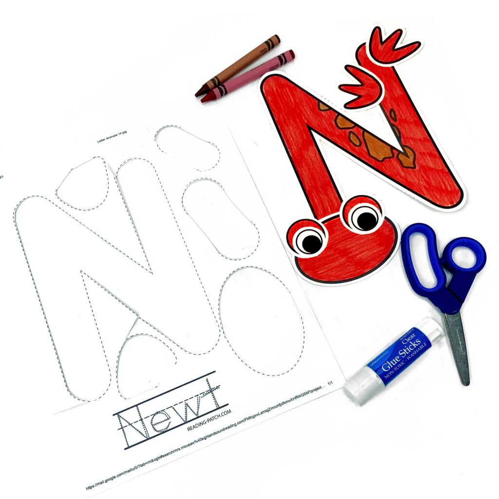 Letter N Animal Alphabet Craft