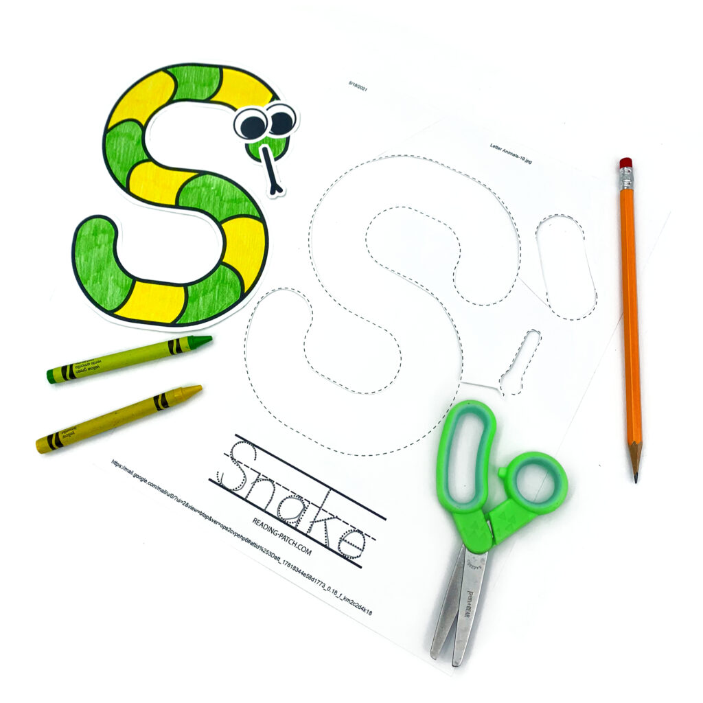 Letter S Animal Alphabet Craft